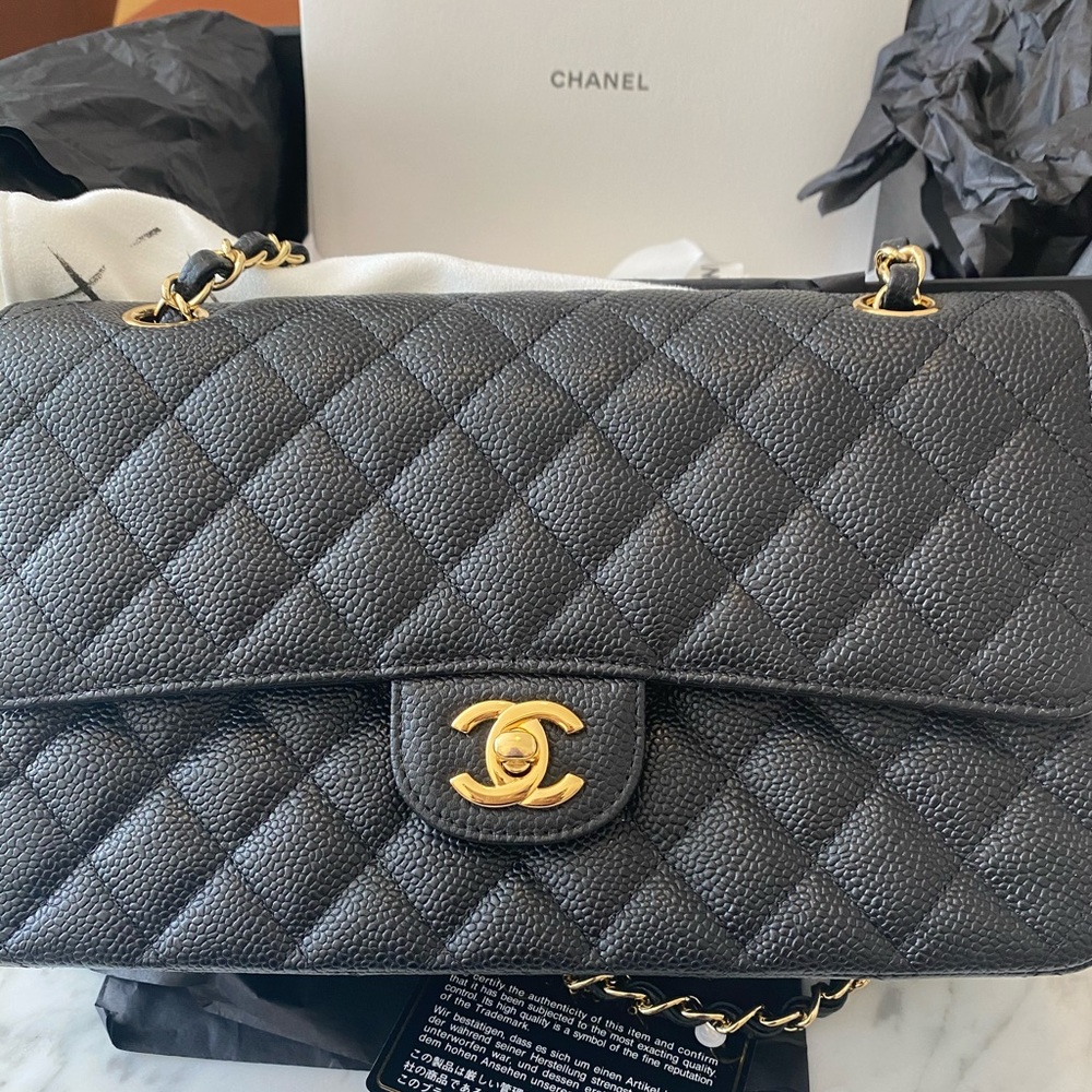 Black Caviar Medium Chanel Double Flap Bag